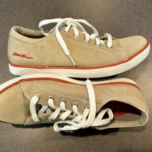 ~~Eddie Bauer Shoes Womens 8.5 Casual Walking Low Sneakers 6139 225 Beige Fabric